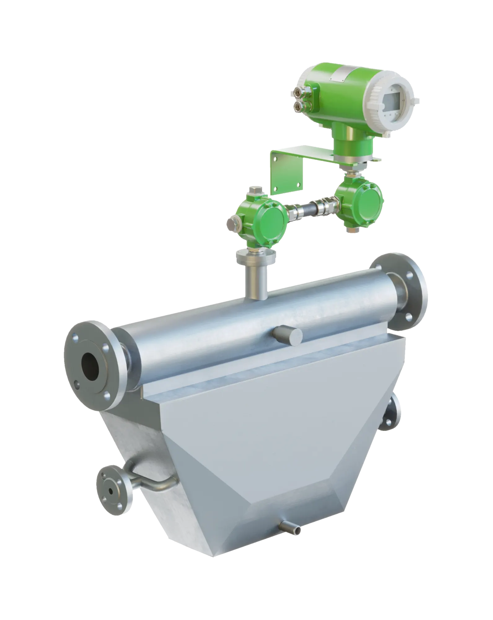 Компактный массовый расходомер интегральный с рубашкой